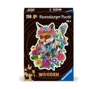 Ravensburger - Puzzle en Bois - 150 pièces - Renard coloré | Adulte et enfant dès 10 ans - Pièces robustes et naturelles - 15 figurines en bois (whimsies) - Qualité premium