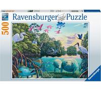 Ravensburger - Puzzle En Bois - Moments De Lamantin - 500 Pièces - 12+