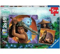 Ravensburger - Puzzle En Bois - Raya La Brave - 3 X 49 Pièces - 5+