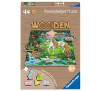 Ravensburger Puzzle en bois Les Licornes rectangulaire 44 pièces + 5 figurines – dès 6 ans
