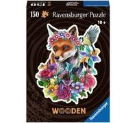 Ravensburger – Puzzle en bois Renard coloré – 150 pièces, 15 figurines Whimsies – Qualité premium