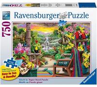 Ravensburger - Puzzle En Bois - RETRAITE TROPICALE - 750 Grandes Pièces - 12+