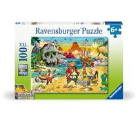 Ravensburger - Puzzle Enfant - 100 pièces XXL - Le trésor des Pirates - Fille ou garçon dès 6 Ans - Puzzle de qualité supérieure - Aventure - 12004133