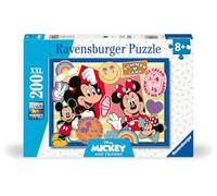 Ravensburger - Puzzle Enfant - 200 pièces XXL - en Route avec Mickey et Minnie - Fille ou garçon dès 8 Ans - Puzzle de qualité supérieure - Disney - 12004136