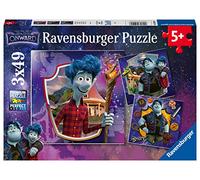 Ravensburger - Puzzle Enfant 3x49 p - Ian et Barley - Disney Pixar en Avant - Dès 5 Ans - 05091