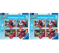 Ravensburger - Puzzle Enfant - 4 en 1 Puzzles évolutifs - Spider Man - La Force en Action - Garçon ou Fille à partir de 3 Ans - Puzzle de qualité supérieure fabriqué en Europe - 06915 (Lot de 2)