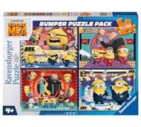 Ravensburger- Minions 4 x 100 Bumper Pack Puzzle 2D, 12001063, Multicolore