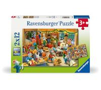 Ravensburger - Puzzle Enfant - Lot de 2 Puzzles 12 pièces - L'atelier de Noël - Fille ou garçon dès 3 Ans - Puzzle de qualité supérieure - 2 Posters Inclus - 12004047