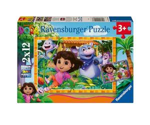 Ravensburger - Puzzle Enfant - Lot de 2 Puzzles 12 pièces - Nous Pouvons y Arriver ! / Dora - Fille ou garçon dès 3 Ans - Puzzle de qualité supérieure - 2 Posters Inclus - 12004198