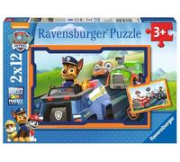 Ravensburger Puzzle 2x12 pièces Pat'Patrouille en action Mixte À partir de 3 ans