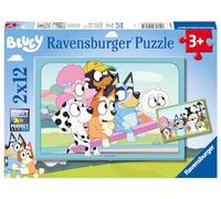 Ravensburger Puzzle S'amuser avec Bluey – 2 x 12 pièces