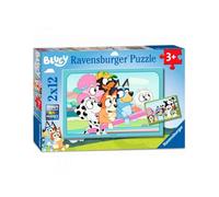 Ravensburger - Puzzle Enfant - Lot de 2 Puzzles 12 pièces - S'amuser avec Bluey - Fille ou garçon dès 3 Ans - Puzzle de qualité supérieure - Carton épais et résistant - Quotidien & Famille - 05693