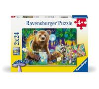 Ravensburger - Puzzle Enfant - Lot de 2 Puzzles 24 pièces - Adorables Amis des Bois - Enfant dès 4 Ans - Puzzle de qualité supérieure - 2 Posters à Taille réelle - 12004160