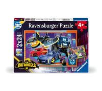 Ravensburger - Puzzle Enfant - Lot de 2 Puzzles 24 pièces - Prêt pour l'action/Batwheels - Fille ou garçon dès 4 Ans - Puzzle de qualité supérieure - 2 Posters à Taille réelle - Batwheels - 12001056