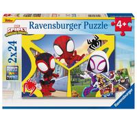 Ravensburger - Puzzle Enfant - Lot de 2 Puzzles 24 pièces - Spidey et Compagnie