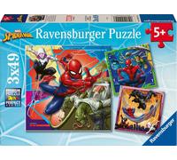Ravensburger 3 x 49 pièces Attaque spéciale Marvel Spider-Man Bleu G