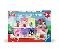 Ravensburger – Puzzle enfant Lot de 3 Hello Kitty 49 pièces – Fille ou garçon – 3 posters – Dès 5 ans
