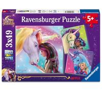 Ravensburger - Puzzle Enfant - Lot de 3 Puzzles 49 pièces - Magie et amitié/L'école des Licornes - Fille ou garçon dès 5 Ans - Puzzle de qualité supérieure - 3 Posters Inclus - Licornes - 12004163