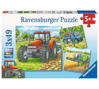 Ravensburger - Puzzle enfant - Machines Agricoles - 3X49 Pièces