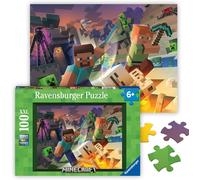 Ravensburger Puzzle enfant Minecraft 100 pièces XXL