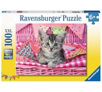 Ravensburger - Puzzle Enfant - Puzzle 100 p XXL - Joli Chaton - Dès 6 Ans - 12985