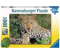 Ravensburger - Puzzle Enfant - Puzzle 100 pièces XXL - Vio Le léopard - À partir de 6 Ans - Puzzle de qualité supérieure - Carton épais et résistant - Animaux - 13345