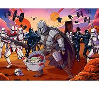 Ravensburger - Puzzle Enfant - Puzzle 200 p XXL - La Confrontation/Star Wars The Mandalorian - Dès 8 Ans -13278