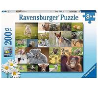 Ravensburger - Puzzle Enfant - Puzzle 200 pièces XXL - Adorables bébés Animaux - À partir de 8 Ans - Puzzle de qualité supérieure - Carton épais et résistant - Animaux - 13353