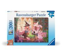 Ravensburger – Puzzle 200 pièces XXL «Bibliothèque enchantée» – Dès 8 ans, carton épais
