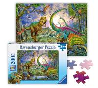 Ravensburger - Puzzle Enfant - Puzzle 200 pièces XXL - Le royaume des dinosaures - À partir de 8 ans - Puzzle de qualité supérieure - Carton épais et résistant - Jurassique & Crétacé - 12718