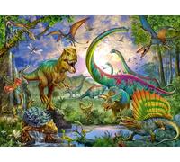 Ravensburger - Puzzle Enfant - Puzzle 200 pièces XXL - Le royaume des dinosaures - À partir de 8 ans - Puzzle de qualité supérieure - Carton épais et résistant - Jurassique & Crétacé - 12718
