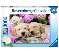 Ravensburger - Puzzle Enfant - Puzzle 300 p XXL - Mignons chiots dans la corbeille - Dès 9 ans - 13235