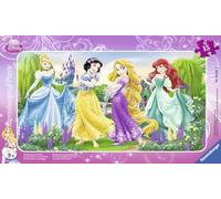 Ravensburger - Puzzle Enfant- Puzzle Cadre 15 p - La Promenade des Princesses - Disney Princesses - Dès 3 Ans - 06047