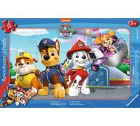 Ravensburger - Puzzle Enfant - Puzzle Cadre 15 pièces - Quatre sauveteurs Courageux/Pat'Patrouille - Fille ou garçon dès 3 Ans - Puzzle de qualité supérieure fabriqué en Europe - 05681