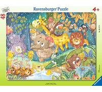 Ravensburger - Puzzle Enfant - Puzzle cadre 30-48 p - Il pleut ! - Dès 4 ans - 05177