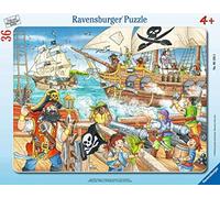 Ravensburger - Puzzle Enfant - Puzzle Cadre 30-48 p - L'attaque des Pirates - Dès 4 Ans - 06165