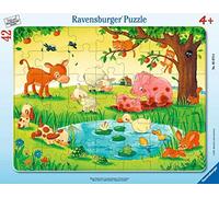 Ravensburger - Puzzle Enfant - Puzzle Cadre 30-48 p - Les Petits Animaux - Dès 4 Ans - 05075