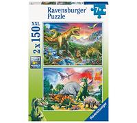 Ravensburger - Puzzle Enfant - Puzzles 2 x 150 pièces - Dinosaures - Dès 7 Ans - Qualité Premium - 80563