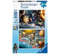 Ravensburger - Puzzle Enfant - Puzzles 2x100 pièces - dans I'espace - Dès 6 Ans - Qualité Premium - 80562