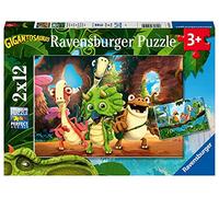 Ravensburger - Puzzle Enfant - Puzzles 2x12 p - La Petite Bande de Dinosaures - Gigantosaurus - Dès 3 Ans - 05125