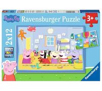 Ravensburger - Puzzle Enfant - Puzzles 2x12 p - Les Aventures de Peppa Pig - Dès 3 Ans - 05574