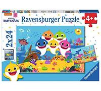Puzzle Baby Shark et sa famille - Ravensburger - 2x24 pièces - Pour enfants dès 4 ans
