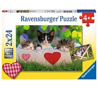 Ravensburger - Puzzle Enfant - Puzzles 2x24 p - Chatons au Repos - Dès 4 Ans - 07801