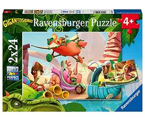 Ravensburger - Puzzle Enfant - Puzzles 2x24 p - Rocky, Bill, Mazu et Tiny - Gigantosaurus - Dès 4 Ans - 05126