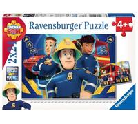 Ravensburger - Puzzle Enfant - Puzzles 2x24 p - Sam t'aide dans Le Besoin - Sam Le Pompier - Dès 4 Ans - 09042