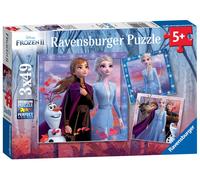 Ravensburger - Puzzle Enfant - Puzzles 3x49 p - Le Voyage Commence - Disney La R