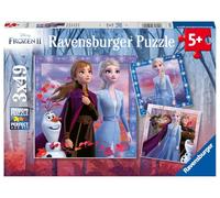 Puzzles 3 x 49 pièces Le voyage commence Disney Frozen La Reine des Neiges 2