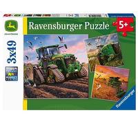 Ravensburger - Puzzle Enfant - Puzzles 3x49 p - Les Saisons/John Deere - Dès 5 Ans - 05173