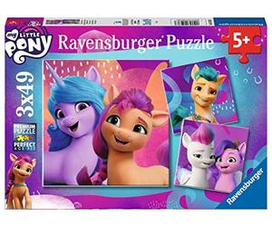 Ravensburger - Puzzle Enfant - Puzzles 3x49 p - Magnifiques poneys - My Little Pony - Dès 5 Ans - 05236