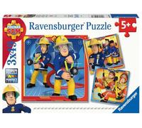 Ravensburger - Puzzle Enfant - Puzzles 3x49 p - Notre héros Sam Le Pompier - Dès 5 Ans - 05077